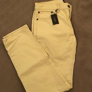 Men’s J. Crew Beige Denim Jeans 31x32 New w/Tags